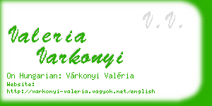 valeria varkonyi business card